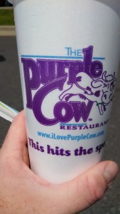 Purple Cow To Go Cup.